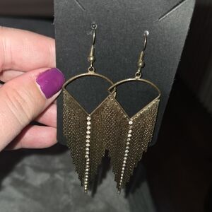 Elegant Gold Dangle Earrings